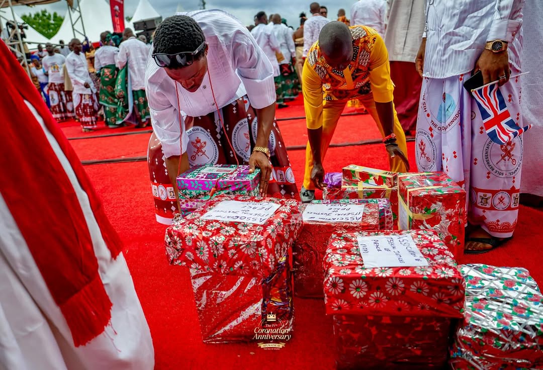 Regal attire and radiant hues