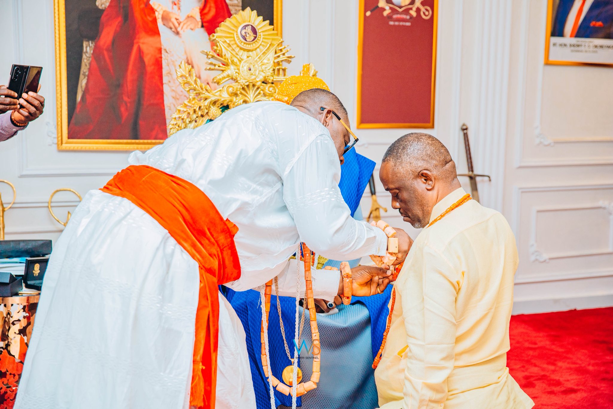 Hon. Godwin Toritseju Ebosa receives the Royal Order of Iwẹrẹ